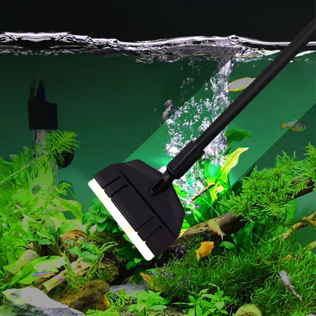 Qpets 22inch Aquarium Algae Scraper Set with 1 pcs Algae Removing Scraper and 5 Replace Scraper Blades, Glass Scraper, Fish Tank Cleaner, Detachable to Adjust Length Qpets 22inch Aquarium Algae Scraper Set with 1 pcs Algae Removing Scraper and 5 Replace Scraper Blades, Glass Scraper, Fish Tank Cleaner, Detachable to Adjust Length